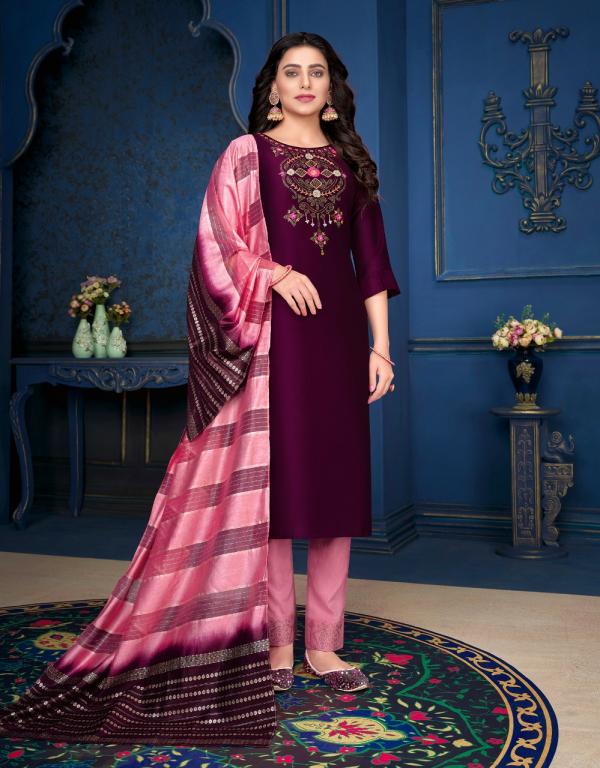 Lily And Lali Muskan 3 Exclusive Wear Silk Designer Readymade Suit